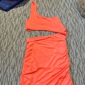Better Be Neon Coral Dress Size Small